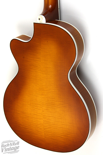 flame maple hofner club back